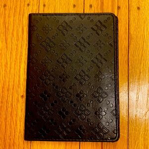 BCBG Black Logo Passport Holder